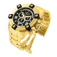Invicta Men's Diamond Watch - Shaq Quartz Black Dial Yellow Gold Bracelet | 33726 ,