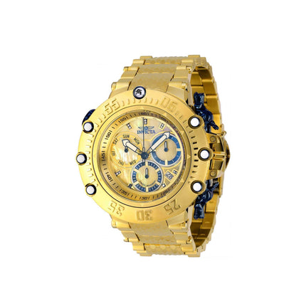 Invicta Men's Diamond Watch - Subaqua Gold Tone Mother of Pearl and Blue Dial | 36317 ,