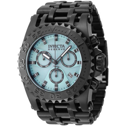 Invicta Men's Dive Watch - Reserve Chronograph Turquoise Dial Black Bracelet | 45930 ,