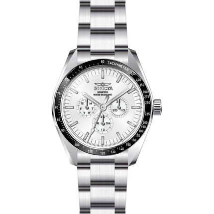 Invicta Men's GMT Watch - Specialty Chronograph Silver Tone Dial Bracelet | 45966 ,