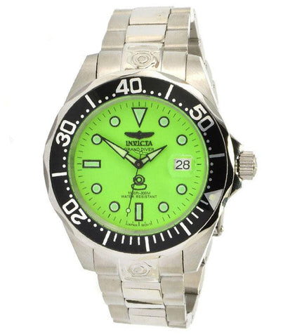 Invicta Men's Grand Diver Automatic Watch - Green Dial Stainless Steel Dive | 10641 ,