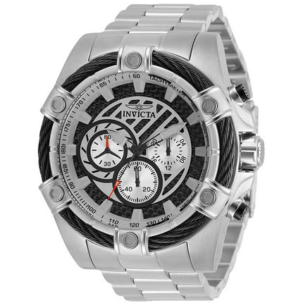 Invicta Men's Japanese Quartz Watch - Bolt Black and Silver Dial Bracelet | 35148 ,