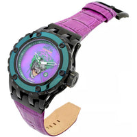 Invicta Men's Japanese Quartz Watch - DC Comics Joker Purple Leather Strap | 34618 ,