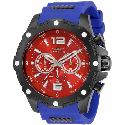 Invicta Men's Japanese Quartz Watch - I-Force Chronograph Red Dial Strap | 34020 ,