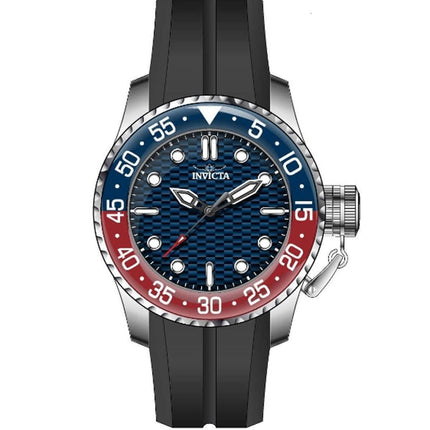Invicta Men's Japanese Quartz Watch - Pro Diver Blue Dial Black Rubber Strap | 35658 ,