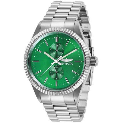 Invicta Men's Japanese Quartz Watch - Specialty Green Dial Steel Bracelet | 29419 ,