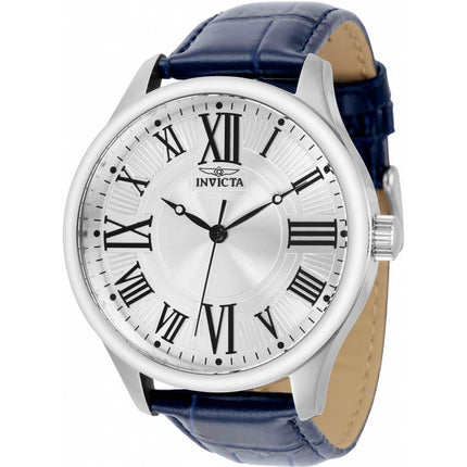 Invicta Men's Japanese Quartz Watch - Vintage Blue Genuine Leather Strap | 35140 ,