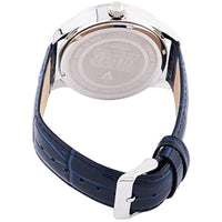 Invicta Men's Japanese Quartz Watch - Vintage Silver Tone Dial Leather Strap | 35139 ,