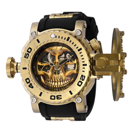 Invicta Men's Lefty Watch - Pro Diver Two Tone Black and Yellow Gold Strap | 38580 ,