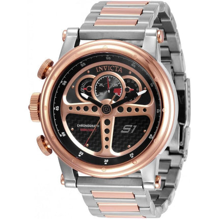Invicta Men's Lefty Watch - S1 Rally Chrono Rose Gold Case Two Tone Bracelet | 30579 ,