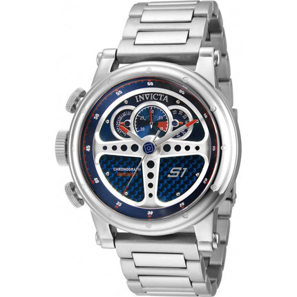 Invicta Men's Lefty Watch - S1 Rally Chronograph Blue Dial Bracelet | 30576 ,