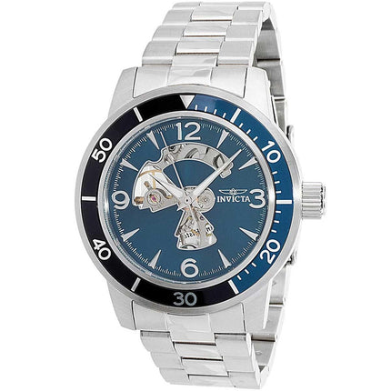 Invicta Men's Mechanical Watch - Specialty Blue Dial Silver Steel Bracelet | 38543 ,