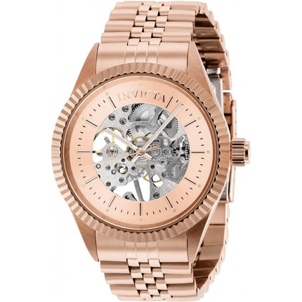 Invicta Men's Mechanical Watch - Specialty Rose Gold Skeleton Dial Bracelet | 36445 ,