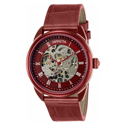 Invicta Men's Mechanical Watch - Specialty Semi-Skeleton Dial Leather Strap | 40726 ,