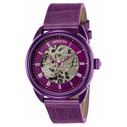 Invicta Men's Mechanical Watch - Specialty Semi-Skeleton Dial Purple Strap | 40732 ,