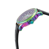 Invicta Men's Mechanical Watch - Vintage Black Skeleton Dial Iridescent Case | 37963 ,