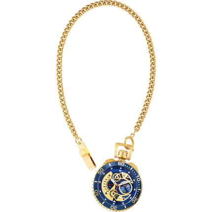 Invicta Men's Pocket Watch - Pro Diver Chronograph Blue and Gold Tone Dial | 35440 ,
