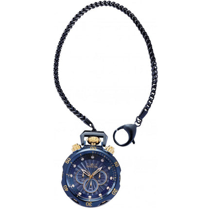 Invicta Men's Pocket Watch - Venom Chronograph Rotating Bezel Blue Dial | 34696 ,