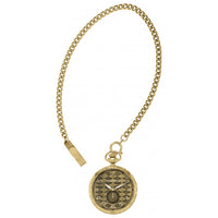 Invicta Men's Pocket Watch - Vintage Quartz Grey and Gold Dial SS Case | 34569 ,