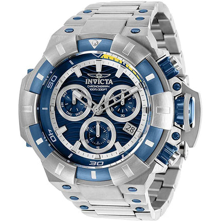Invicta Men's Quartz Chronograph Watch - Akula Blue and Silver Dial | 31867 ,