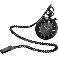 Invicta Men's Quartz Pocket Watch - Vintage Chronograph Black Dial SS Case | 34456 ,