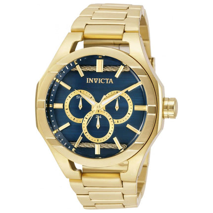 Invicta Men's Quartz Watch - Bolt Blue and Gold Tone Dial Bracelet | 31830 ,