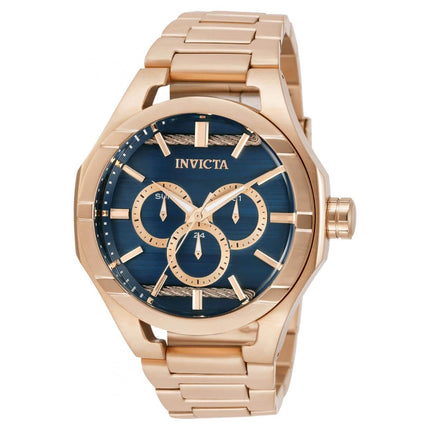 Invicta Men's Quartz Watch - Bolt Blue and Rose Gold Dial Bracelet | 31835 ,