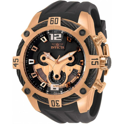 Invicta Men's Quartz Watch - Bolt Chronograph Black and Rose Gold Dial | 33287 ,