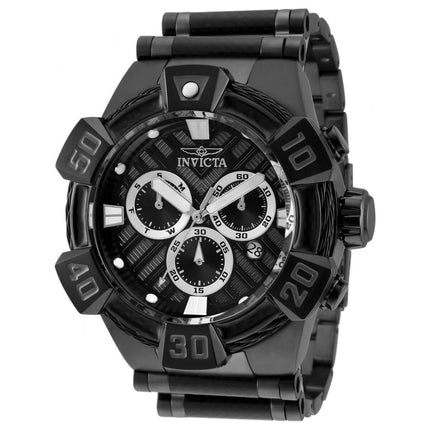 Invicta Men's Quartz Watch - Bolt Chronograph Black Dial Two Tone Bracelet | 32279 ,