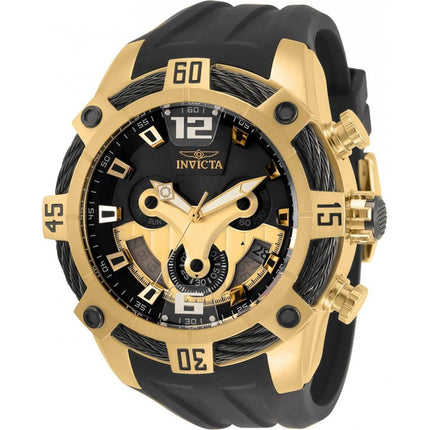 Invicta Men's Quartz Watch - Bolt Chronograph Black Polyurethane Strap | 33286 ,