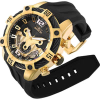 Invicta Men's Quartz Watch - Bolt Chronograph Black Polyurethane Strap | 33286 ,