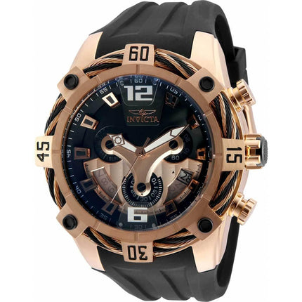 Invicta Men's Quartz Watch - Bolt Chronograph Black Rubber Strap | 31301 ,