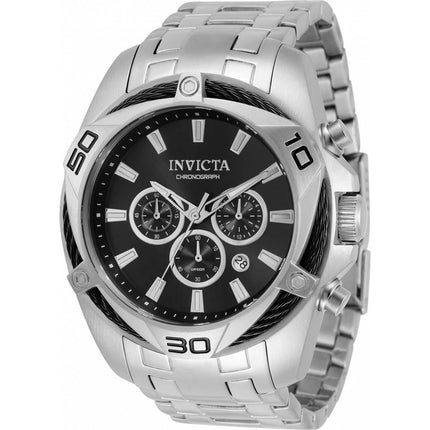 Invicta Men's Quartz Watch - Bolt Chronograph Silver Stainless Steel Bracelet | 32372 ,