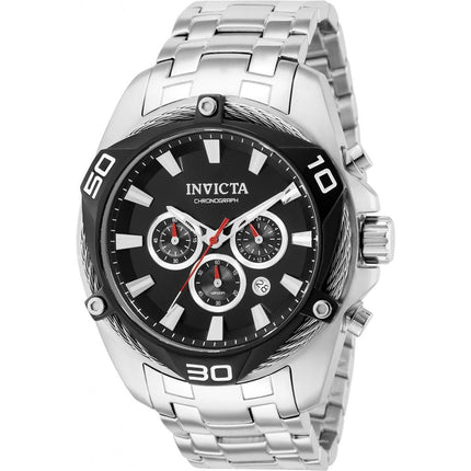 Invicta Men's Quartz Watch - Bolt Chronograph Silver Stainless Steel Bracelet | 38569 ,
