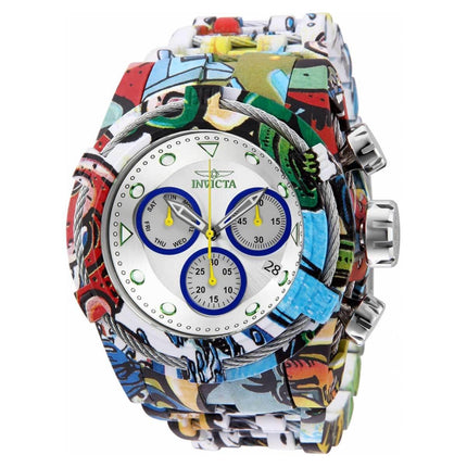 Invicta Men's Quartz Watch - Bolt Chronograph Silver Tone Dial Bracelet | 32414 ,