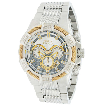 Invicta Men's Quartz Watch - Bolt Chronograph White Dial Silver Steel Bracelet | 38952 ,