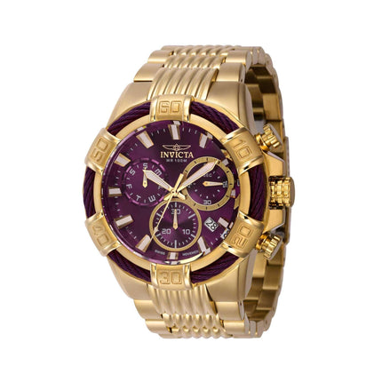 Invicta Men's Quartz Watch - Bolt Chronograph Yellow Gold Steel Bracelet | 40911 ,