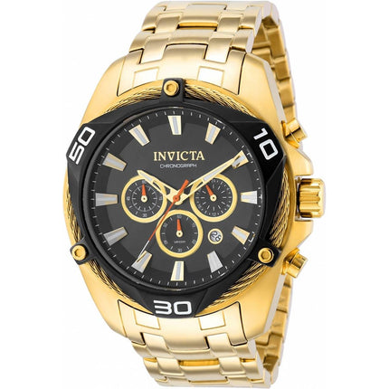Invicta Men's Quartz Watch - Bolt Chronograph YG Stainless Steel Bracelet | 38570 ,