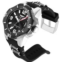Invicta Men's Quartz Watch - Bolt Date Black and Silver Strap | 31170 ,