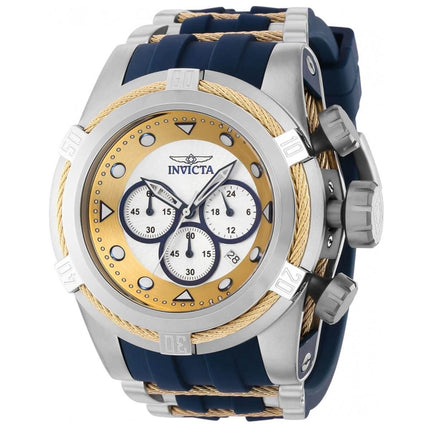 Invicta Men's Quartz Watch - Bolt Zeus Chronograph Blue and Yellow Gold Strap | 37193 ,