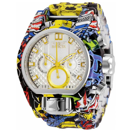 Invicta Men's Quartz Watch - Bolt Zeus Chronograph Silver Tone Dial Bracelet | 32419 ,