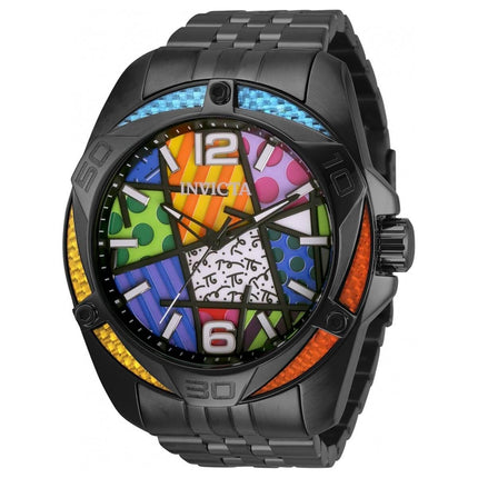 Invicta Men's Quartz Watch - Britto Black Stainless Steel Bracelet | 32398 ,