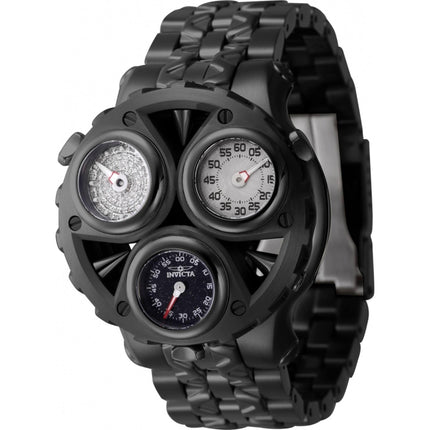 Invicta Men's Quartz Watch - Cerberus Diamond Black Stainless Steel Bracelet | 45958 ,