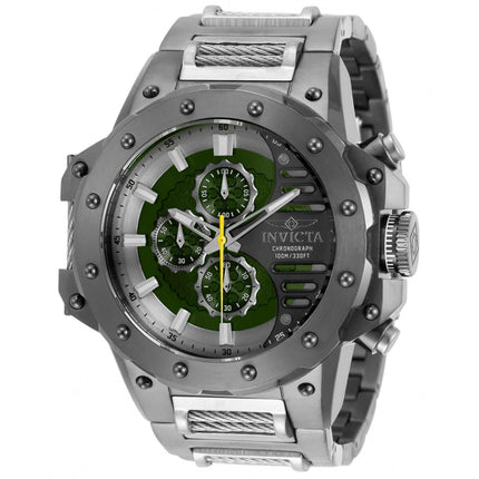 Invicta Men's Quartz Watch - Coalition Forces Chronograph Gunmetal Bracelet | 32977 ,