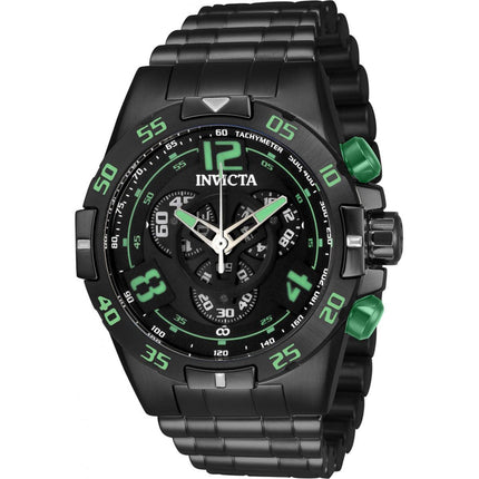Invicta Men's Quartz Watch - Corduba Chronograph Black Dial SS Bracelet | 34984 ,