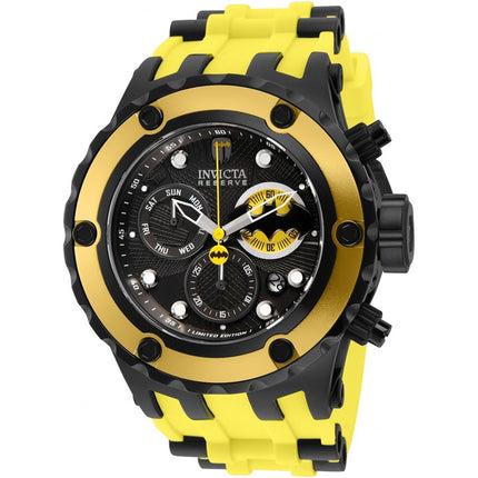 Invicta Men's Quartz Watch - DC Comics Batman Chrono Black and Yellow Dial | 32787 ,
