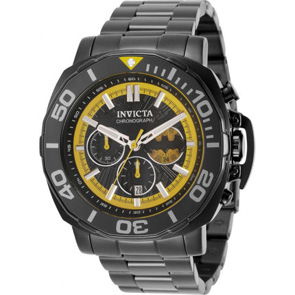 Invicta Men's Quartz Watch - DC Comics Batman Chronograph Black SS Bracelet | 35076 ,
