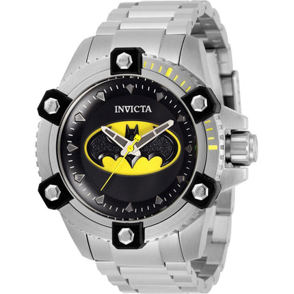 Invicta Men's Quartz Watch - DC Comics Batman Silver Stainless Steel Bracelet | 32507 ,