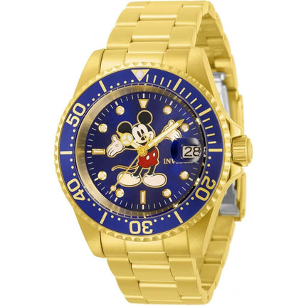 Invicta Men's Quartz Watch - Disney Mickey Mouse MOP Dial Yellow Gold Bracelet | 32506 ,
