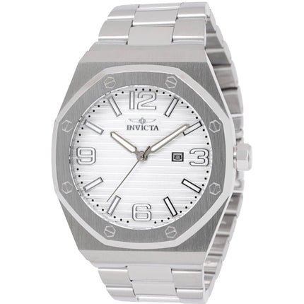 Invicta Men's Quartz Watch - Huracan Silver Tone Dial Stainless Steel Bracelet | 45780 ,